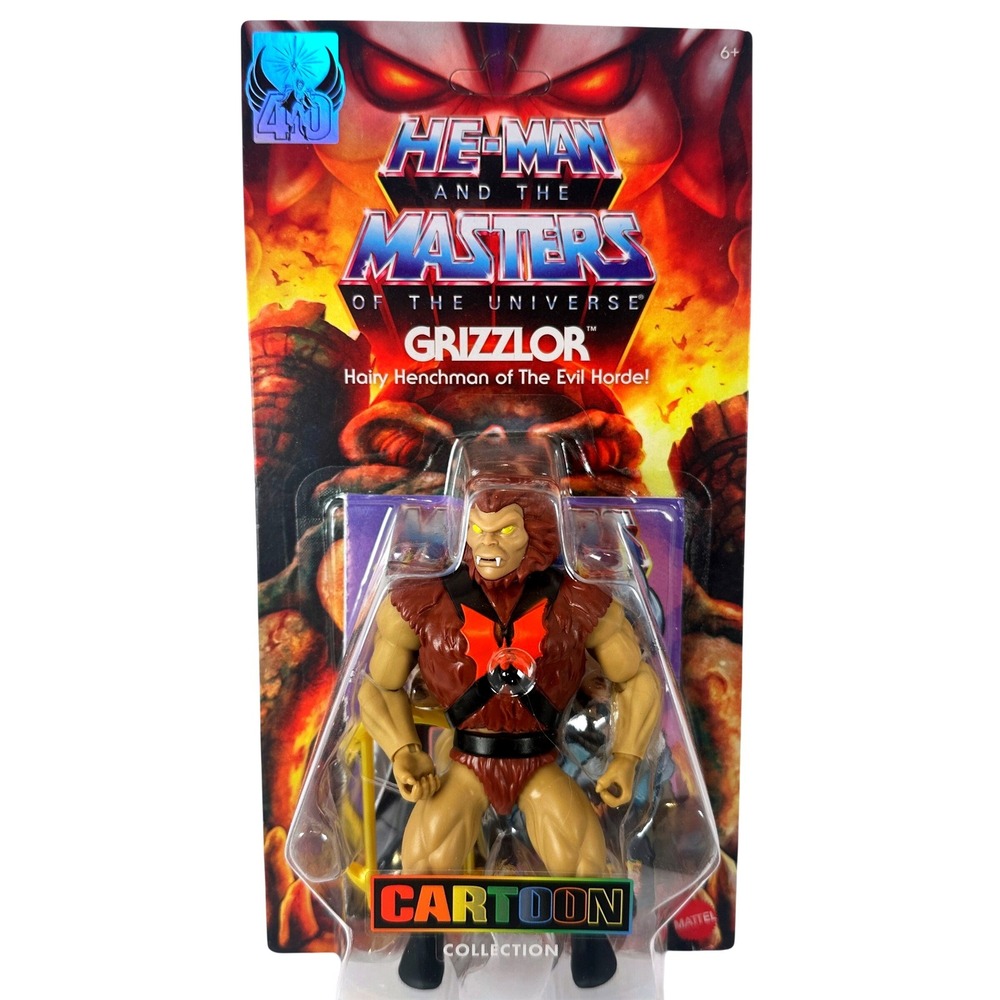 Mattel MOTU Grizzlor Action Figure Kids 5.5 Brown New Cartoon Collection Horde
